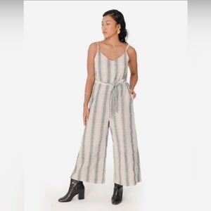 Matter Prints Resort Jumpsuit in Lunar Stripe, Size P (XS/S)